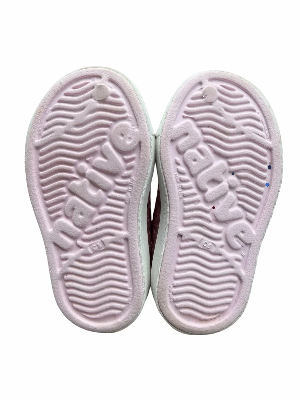 EUC Native Jefferson Bio-Bling Slip On Toddler Shoes | Pink Glitter | Size C5